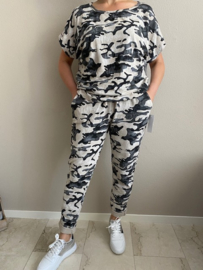 Joggingbroek camouflage zand