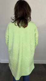 Tuniek baby rib met ketting licht groen