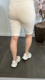 Korte joggjeans Zand