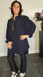Tuniek Maya lange mouw +SIZE marine