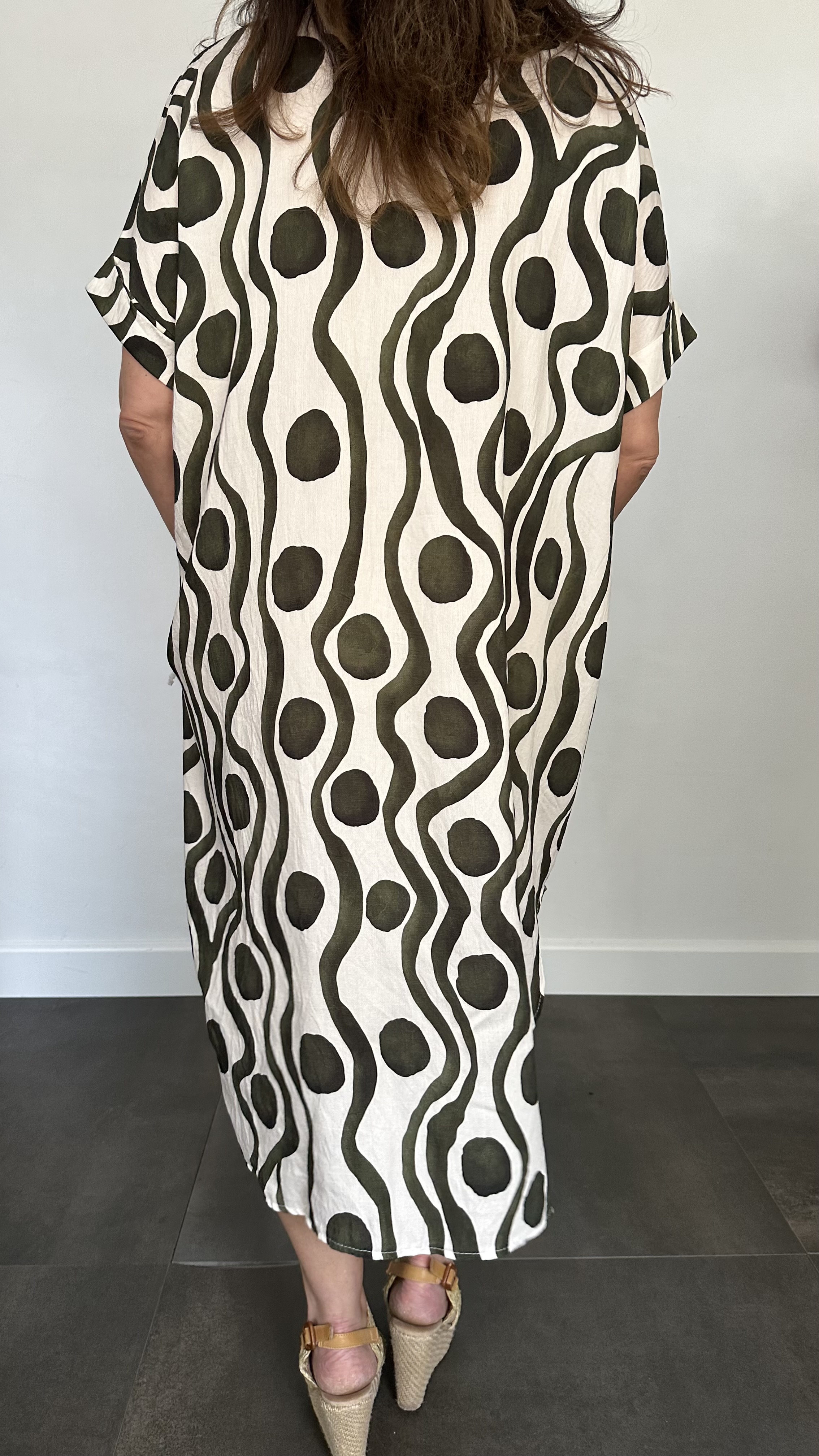 Jurk Leya waves &spots +Size Army