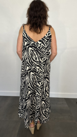 A-lijn jurk Kenco zebra +SIZE