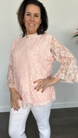 Kanten top Lexy roze
