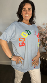 Sweatshirts Good vibes IJsblauw