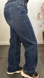 G-smack Wide leg stretch jeans Silver Sparkle