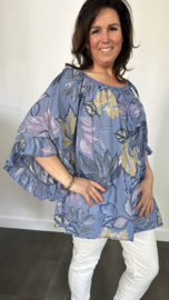 Blouse Veronica +SIZE jeans blauw