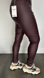 Lederlook tregging G-smack bordeaux