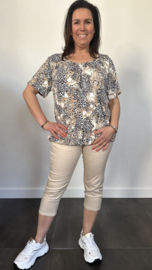 Capri stretch broek B.S. zand