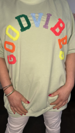 Sweatshirts Good vibes Licht groen