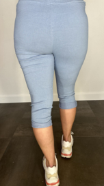 Comfy Capri joggjeans jeans  blauw (licht) +SIZE