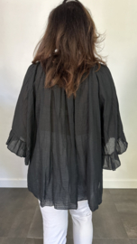 Blouse Veronica UNI +SIZE zwart
