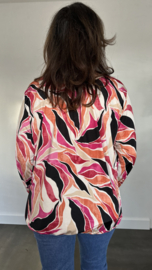 Ballon shirt met elastiek olga fuchsia