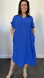 Jurk Maya +Size kobalt