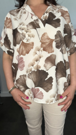 Blouse Milou gebloemd bruin