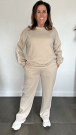 Comfy pak met dubbele bies zand