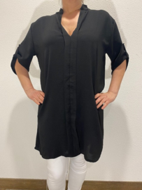 Lange blouse  Britt  zwart