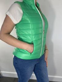 Bodywarmer gewatteerd groen SALE