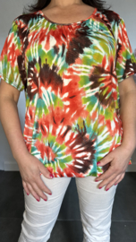 Ballon shirt met elastiek Cascade