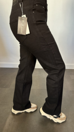 B.S. Wide leg/high waist  jeans zwart