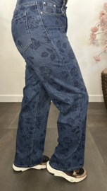 G-smack Wide leg stretch jeans Roos