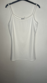 Top met spaghettibandjes stretch TRAVEL Ecru
