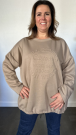 Sweater Custom +SIZE taupe