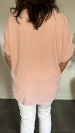 Shirt Kiki met knopen Roze