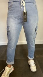 Cargo joggjeans light Denim