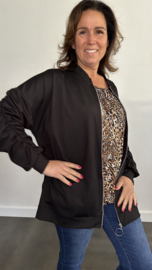 Vest met rits TRAVEL +SIZE zwart