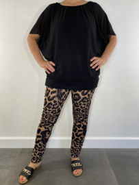 Stretch broek Emma panter SALE