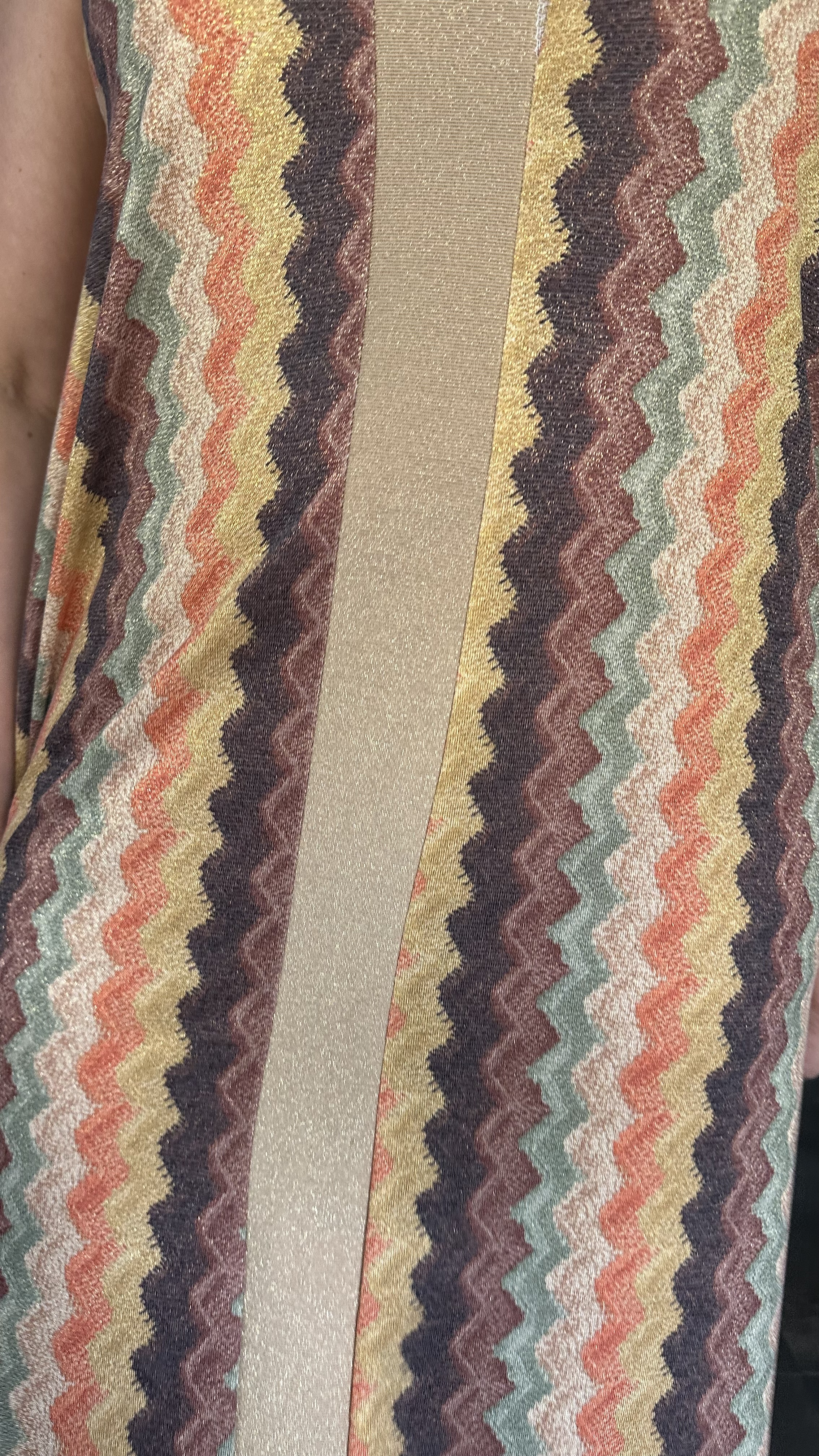 Jurk Vianna oranje /bruin