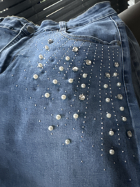 G-smack Jeans HIGH WAIST diamond & pearls