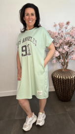 Sweaterdress Los Angeles Licht groen