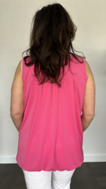 Ballon top travel  +size fuchsia (licht)