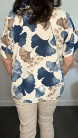 Blouse Milou gebloemd blauw
