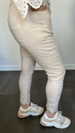 Joggjeans silver sparkle zand
