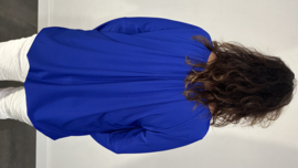 Ballon shirt travel met elastiek kobalt