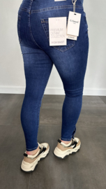 G-smack stretch jeans met knopen