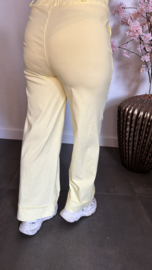 Highwaist WIDE LEG jogger Geel