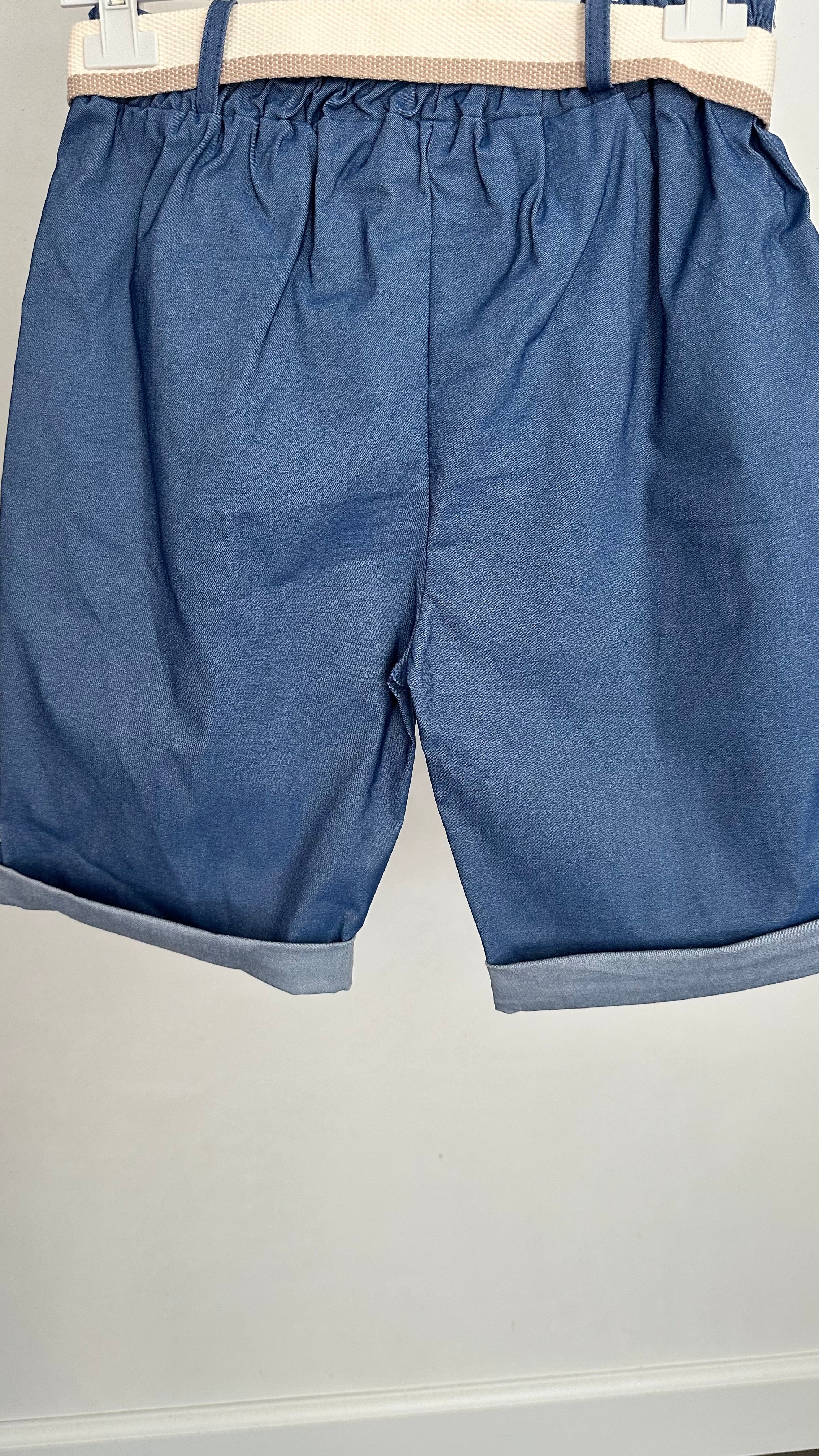 Bermuda stretch broek jeans look