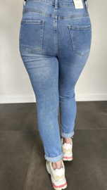 Red Berry/G-smack stretch jeans MOM fit denim blue