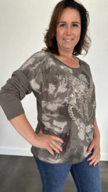 T-shirt panter love taupe