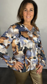 Soft top Gold lava blauw /bruin