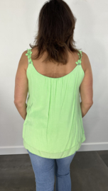 2-Laags top daisy neon groen