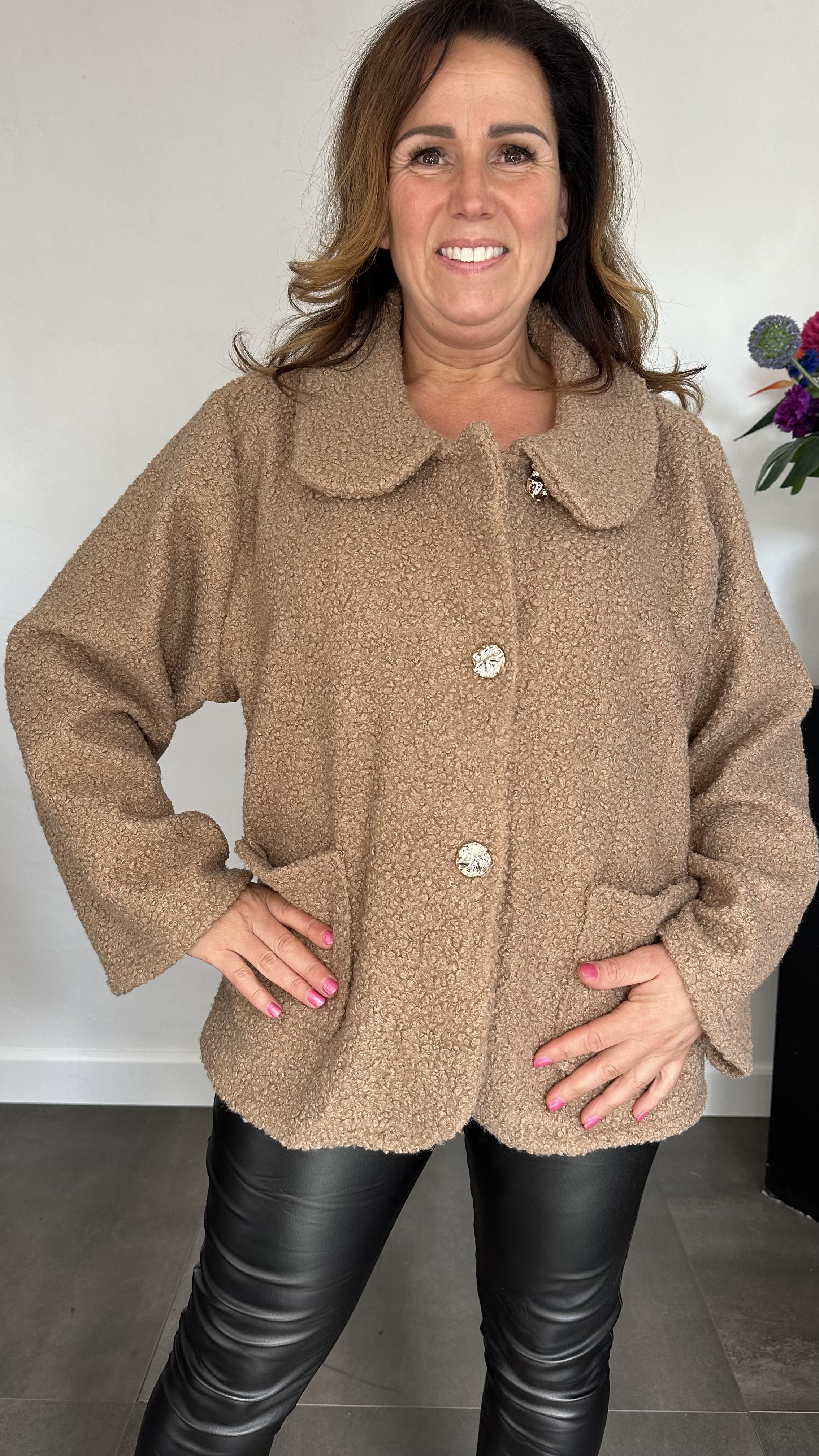 Boucle jasje camel