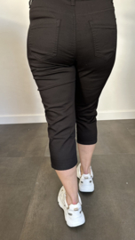 Capri stretch broek B.S. zwart