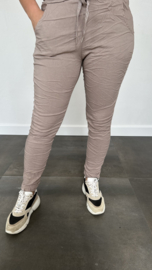 Comfy joggjeans taupe +SIZE