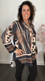 Blouse Vera Chains & Dots zwart