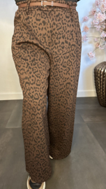 Panter palazzo broek Maud Choco