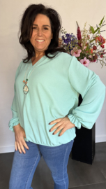Top Maya lange mouw +SIZE mint